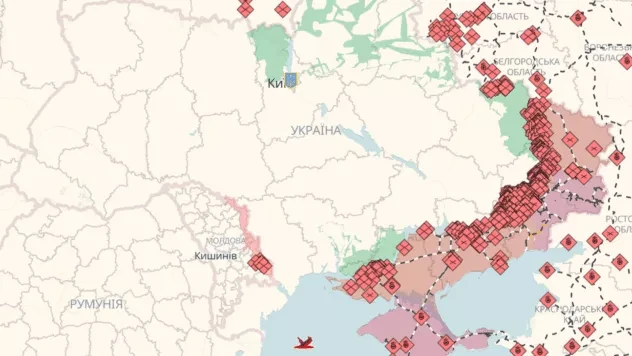 Онлайн-карта бойових дій в Україні: де точаться бої на 28.08.2026